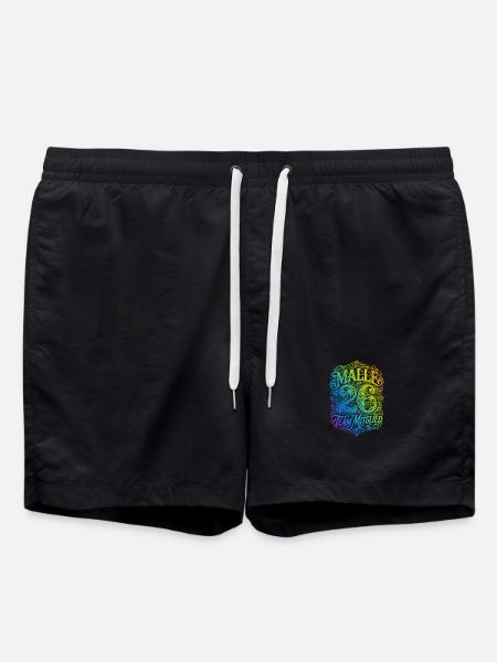 Malle 26 Multicoloured - Swim Trunks - black