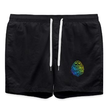 Mallorca Dream Team Colorée - Short de bain - noir - Devant - AI Model Male 185 light (185cm)