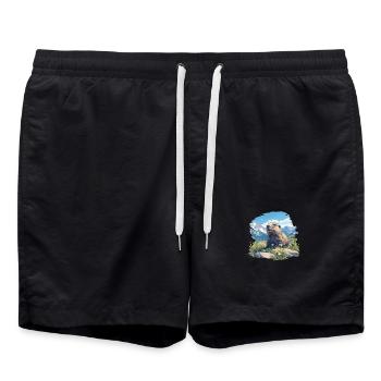 Marmottes Marmotte - Short de bain - noir - Devant - AI Model Male 185 light (185cm)