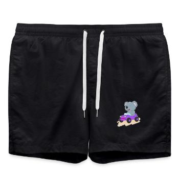 Koala Auto - Badeshorts - Schwarz - Vorne - AI Model Male 185 light (185cm)