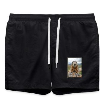 Marmots Groundhog - Swim Trunks - black - Front - AI Model Male 185 light (185cm)