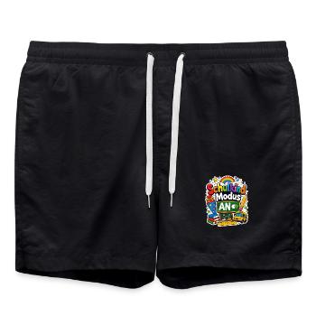 Schulkind 2026 Einschulung 2026 Schulanfang - Badeshorts - Schwarz - Vorne - AI Model Male 185 light (185cm)