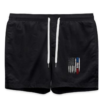 Bester Papa aller Zeiten Vater Großvater Familie - Badeshorts - Schwarz - Vorne - AI Model Male 185 light (185cm)
