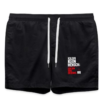 Ich bin keine Heizung Spruch T-Shirt Geschenk - Badeshorts - Schwarz - Vorne - AI Model Male 185 light (185cm)