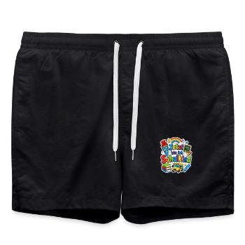 Schulkind 2026 Einschulung 2026 Schulanfang - Badeshorts - Schwarz - Vorne - AI Model Male 185 light (185cm)