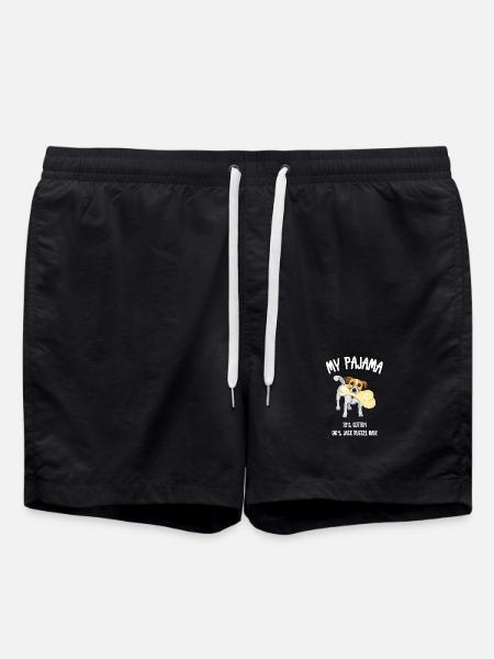 Jack Russell Pyjama-Haare - Badeshorts - Schwarz