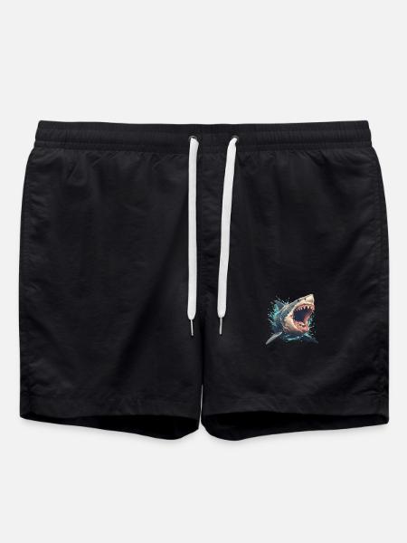 Great White Shark Great White Shark - Swim Trunks - black