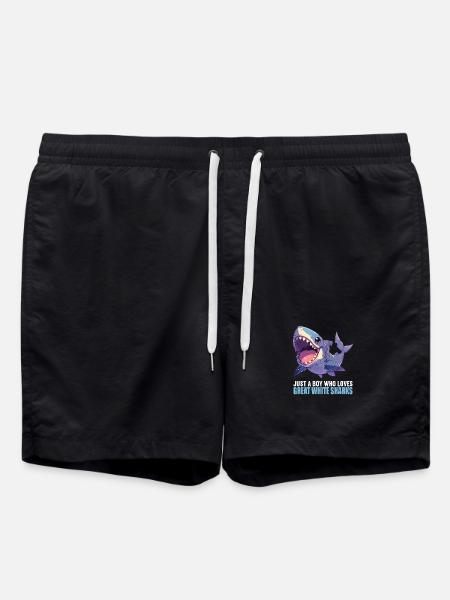 Weißer Haie Weißer Hai - Badeshorts - Schwarz