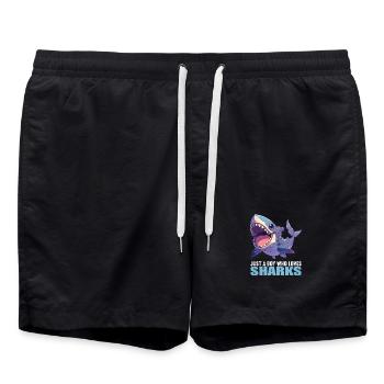 Requins Requin - Short de bain - noir - Devant - AI Model Male 185 light (185cm)