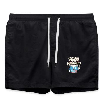 Cadeau de collation riche en protéines pour les amateurs de gastronomie - Short de bain - noir - Devant - AI Model Male 185 light (185cm)