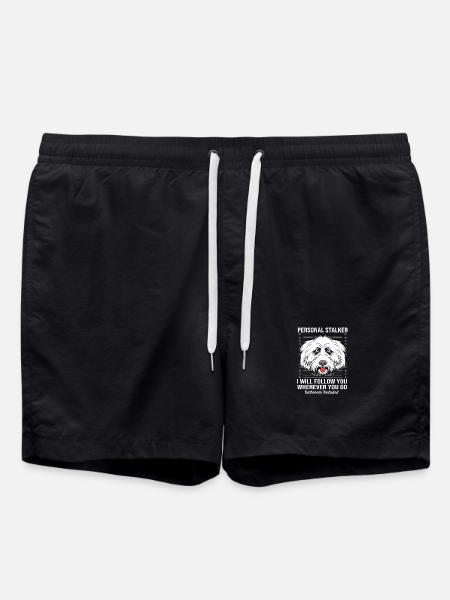 Lhasa Apso - Swim Trunks - black