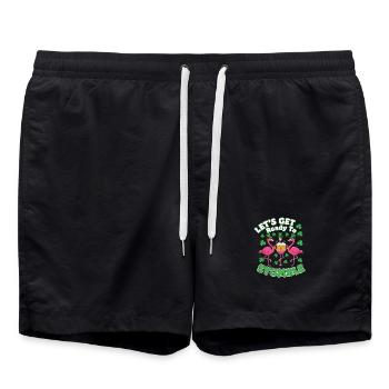 Chapelles roses de la Saint-Patrick - Short de bain - noir - Devant - AI Model Male 185 light (185cm)