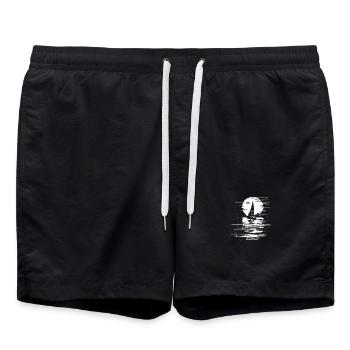 Croquis de navigation - Short de bain - noir - Devant - AI Model Male 185 light (185cm)