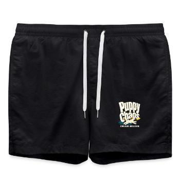Hundeliebhaber von Welpen Chaos Cream Golden Retriever - Badeshorts - Schwarz - Vorne - AI Model Male 185 light (185cm)