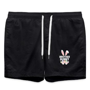 Bruder Bunny Ostereier Kollektion - Badeshorts - Schwarz - Vorne - AI Model Male 185 light (185cm)