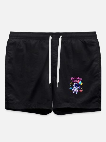 Birthday Girl - Swim Trunks - black
