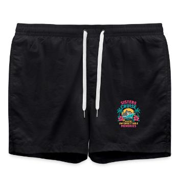 Nurses' Cruise: Unforgettable Memories - Swim Trunks - black - Front - AI Model Male 185 light (185cm)