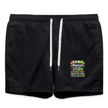 Kita Abschluss 2026 Shirt Design - Badeshorts - Schwarz - Vorne - AI Model Male 185 light (185cm)