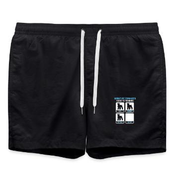 Schnauzer nain - Short de bain - noir - Devant - AI Model Male 185 light (185cm)
