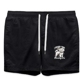 Race de chien Bichon Frisé - Short de bain - noir - Devant - AI Model Male 185 light (185cm)