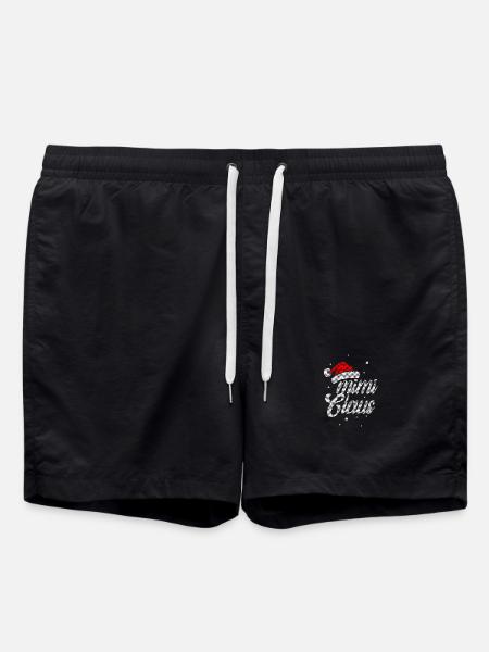 Mimi Claus Funny Ugly Christmas Grandma Gift - Swim Trunks - black