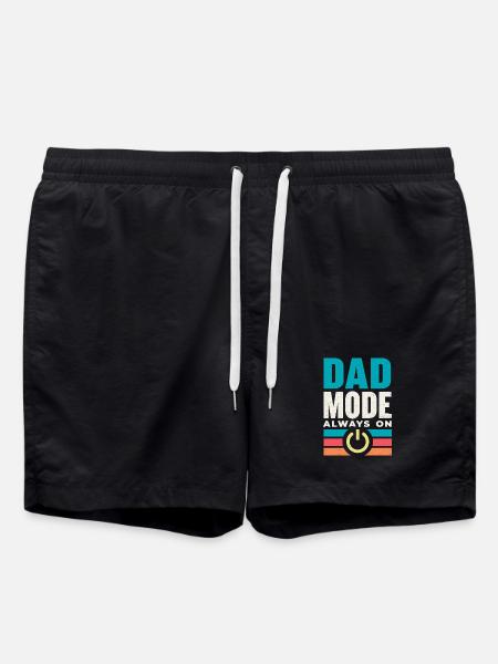 Dadmodus Immer An - Badeshorts - Schwarz