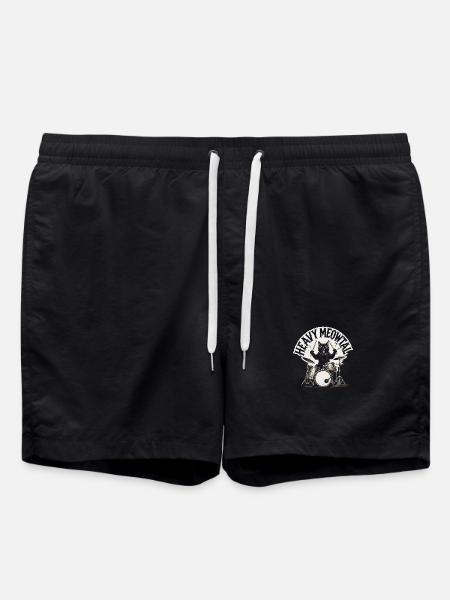 Katziger Drummer Heavy Metal - Swim Trunks - black