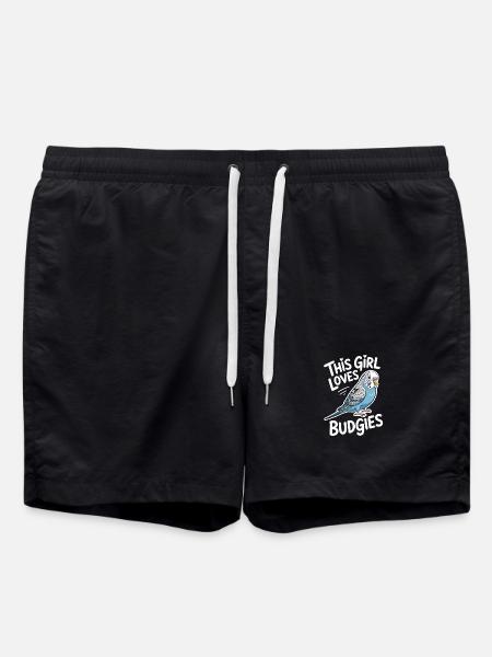 Budgie Sayings Joke Budgie Gift - Swim Trunks - black