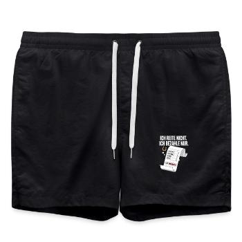 Reite Nicht Bezahle Pferdepapa Pferdemama Pferde - Badeshorts - Schwarz - Vorne - AI Model Male 185 light (185cm)
