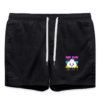 Dim sum - Swim Trunks - black - Front - AI Model Male 185 light (185cm)