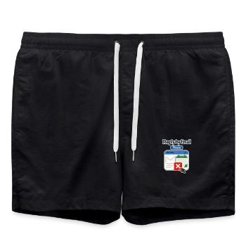 Arbeitsplatzhumor Antwort per E-Mail Bitte, Kalender De - Badeshorts - Schwarz - Vorne - AI Model Male 185 light (185cm)