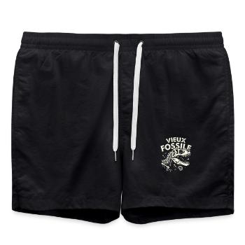 Geburtstag des alten fossilen Dinosaurier-Humors - Badeshorts - Schwarz - Vorne - AI Model Male 185 light (185cm)