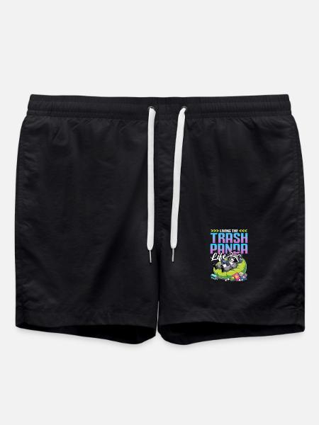 Gamer Gaming Cat Video Game - Swim Trunks - black
