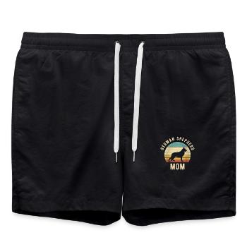 Citation inspirante Choose Life Retro Design - Short de bain - noir - Devant - AI Model Male 185 light (185cm)