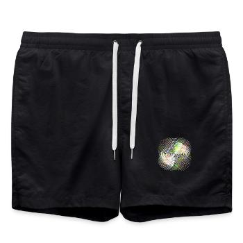 Spirale de la roue chromatique - Short de bain - noir - Devant - AI Model Male 185 light (185cm)