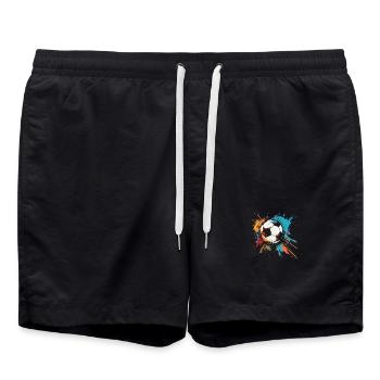 Football Graffiti - Swim Trunks - black - Front - AI Model Male 185 light (185cm)