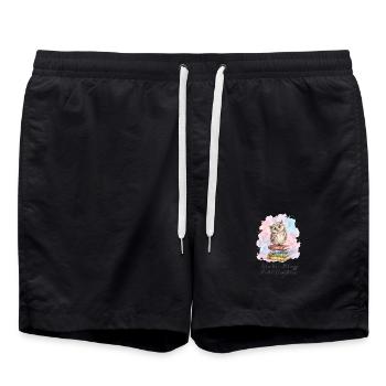 Relax We're All Crazy Competition - Swim Trunks - black - Front - AI Model Male 185 light (185cm)
