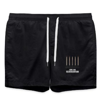 Leiter der Rechenzentrums - Badeshorts - Schwarz - Vorne - AI Model Male 185 light (185cm)