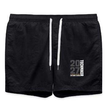 Staatlich geprüfter Techniker 2027 - Badeshorts - Schwarz - Vorne - AI Model Male 185 light (185cm)
