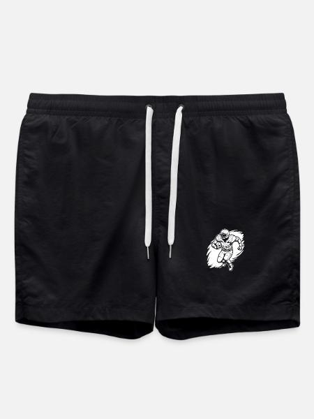 American Footballspieler - Badeshorts - Schwarz
