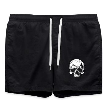 Totenkopf - Badeshorts - Schwarz - Vorne - AI Model Male 185 light (185cm)
