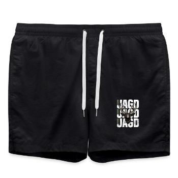 Jagd - Badeshorts - Schwarz - Vorne - AI Model Male 185 light (185cm)