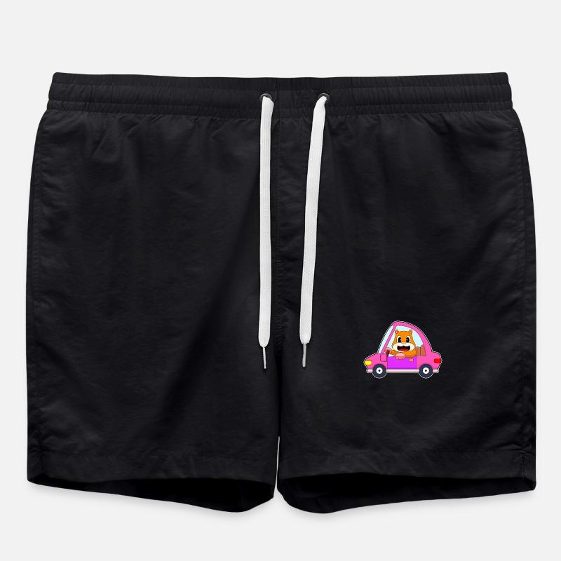 Voiture hamster - Short de bain - noir