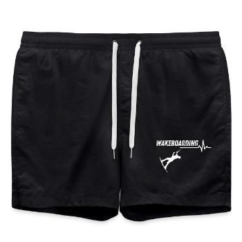 Wakeboarding - Swim Trunks - black - Front - AI Model Male 185 light (185cm)
