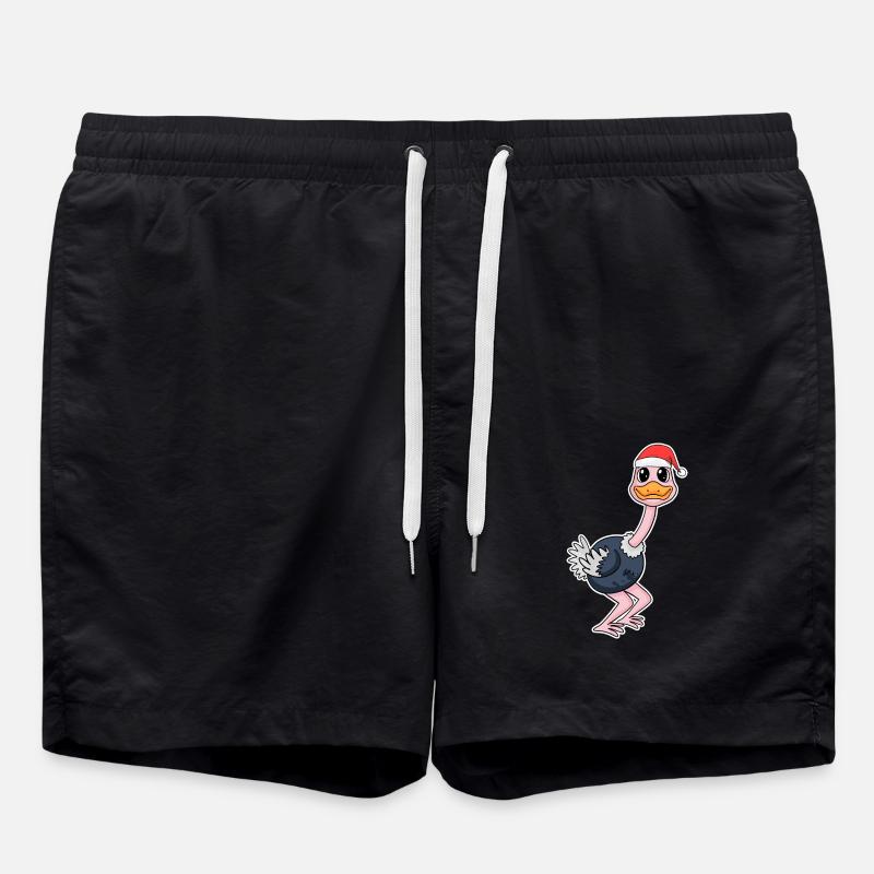 Bouquet Christmas - Swim Trunks - black