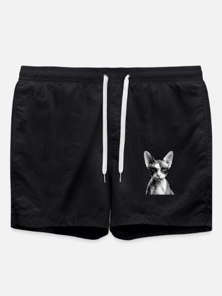 Unimpressed Sphynx - Swim Trunks - black