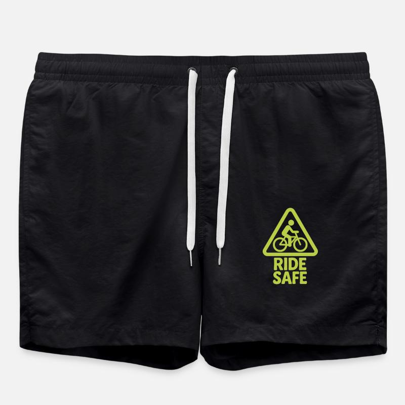 Ride Safe - Swim Trunks - black