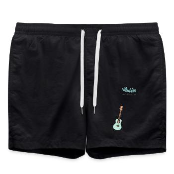 Ukulele - musique pour tous - Short de bain - noir - Devant - AI Model Male 185 light (185cm)