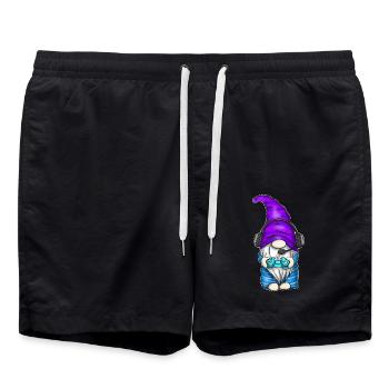 Gamer Gaming Gnome - Short de bain - noir - Devant - AI Model Male 185 light (185cm)
