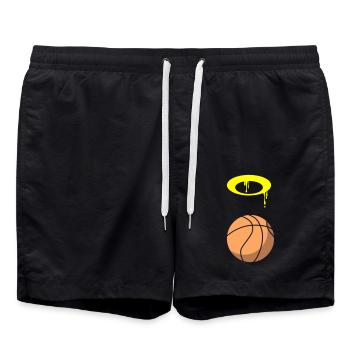 Basket-ball 5 0 03 - Short de bain - noir - Devant - AI Model Male 185 light (185cm)